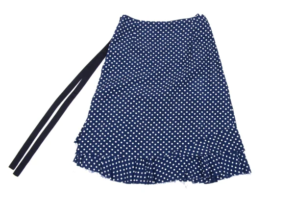 tricot COMME des GARCONS Rayon Dot Printed Cutting Skirt K-168551_013