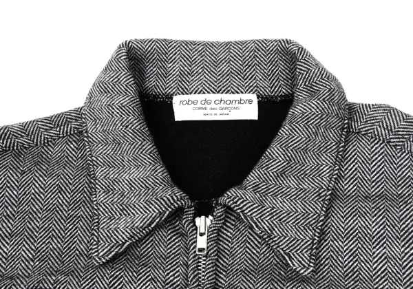 robe de chambre COMME des GARCONS Wool Blend Star Jacquard Herringbone Jacket K-168553_004
