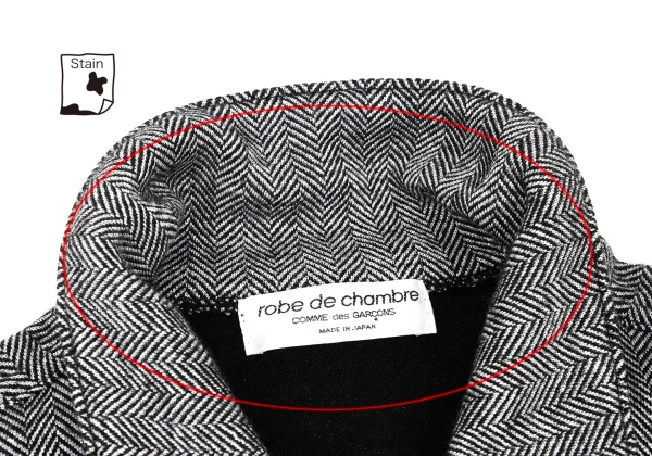 robe de chambre COMME des GARCONS Wool Blend Star Jacquard Herringbone Jacket K-168553_005