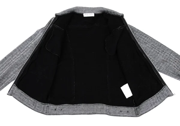 robe de chambre COMME des GARCONS Wool Blend Star Jacquard Herringbone Jacket K-168553_014