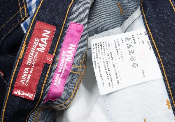 JUNYA WATANABE MAN PINK COMME des GARCONS×Levi's Check Patch Jeans K-168559_020