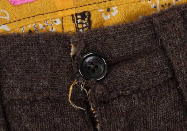 JUNYA WATANABE MAN PINK COMME des GARCONS Paisley Inside Cutting Brushed Wool Pants K-168560_003