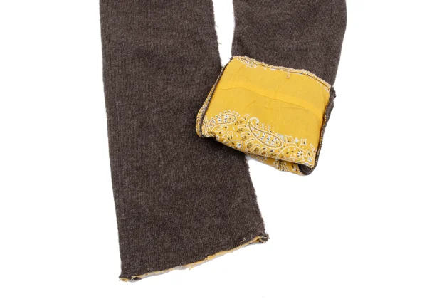 JUNYA WATANABE MAN PINK COMME des GARCONS Paisley Inside Cutting Brushed Wool Pants K-168560_007