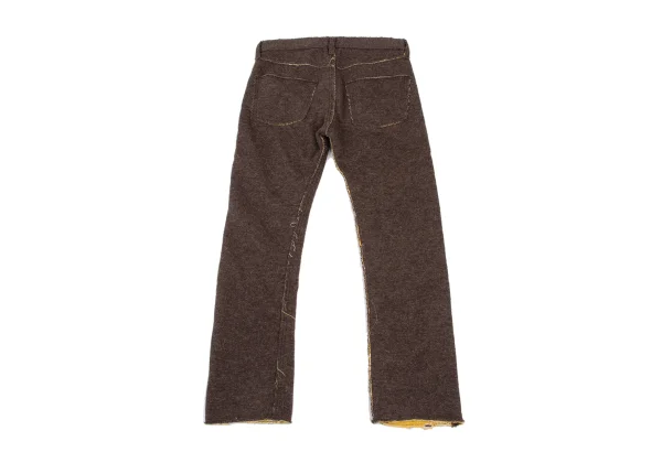 JUNYA WATANABE MAN PINK COMME des GARCONS Paisley Inside Cutting Brushed Wool Pants K-168560_008