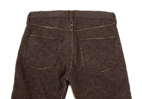 JUNYA WATANABE MAN PINK COMME des GARCONS Paisley Inside Cutting Brushed Wool Pants K-168560_009