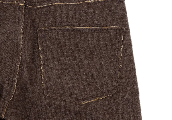 JUNYA WATANABE MAN PINK COMME des GARCONS Paisley Inside Cutting Brushed Wool Pants K-168560_010