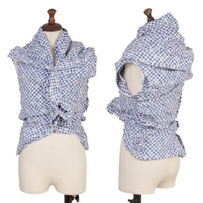 JUNYA WATANABE COMME des GARCONS Checked Floral Embroidery Blouse