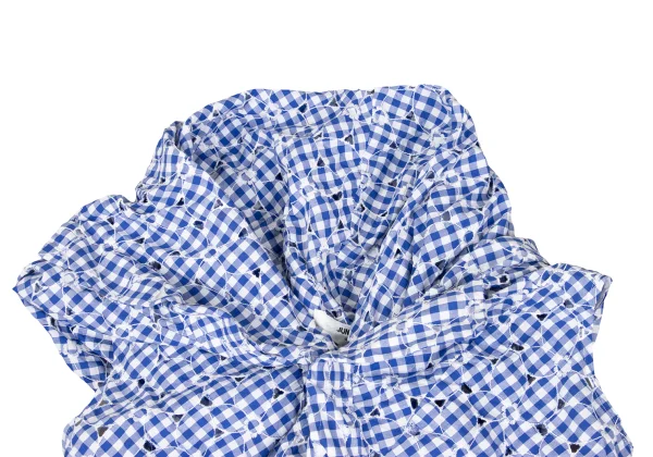 JUNYA WATANABE COMME des GARCONS Checked Floral Embroidery Blouse K-168562_004