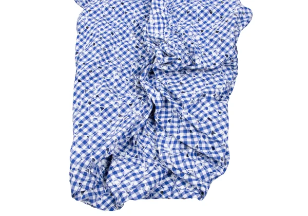 JUNYA WATANABE COMME des GARCONS Checked Floral Embroidery Blouse K-168562_007