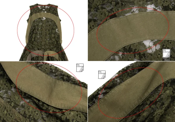 JUNYA WATANABE COMME des GARCONS Floral Lace Panel Sleeveless Dress K-168564_003