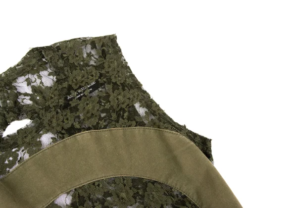 JUNYA WATANABE COMME des GARCONS Floral Lace Panel Sleeveless Dress K-168564_005