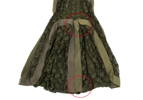 JUNYA WATANABE COMME des GARCONS Floral Lace Panel Sleeveless Dress K-168564_006