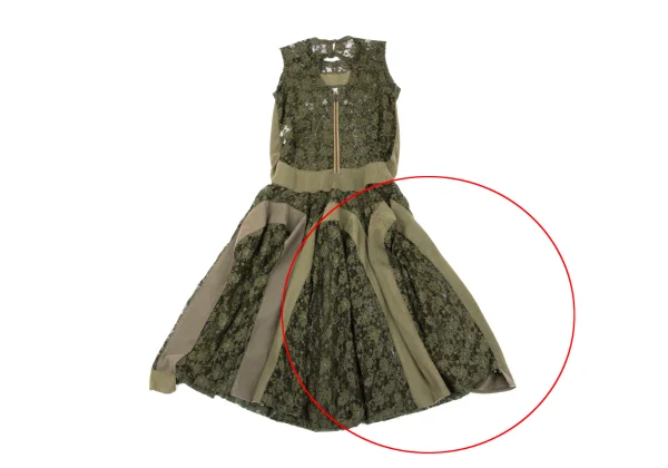 JUNYA WATANABE COMME des GARCONS Floral Lace Panel Sleeveless Dress K-168564_011