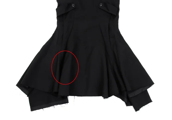 JUNYA WATANABE COMME des GARCONS Wool Cutting Reconstructed Flare Skirt K-168567_007