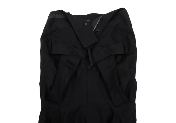 JUNYA WATANABE COMME des GARCONS Wool Cutting Reconstructed Flare Skirt K-168567_014