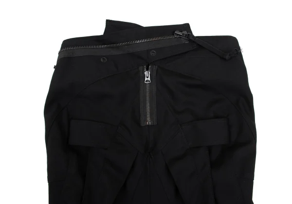 JUNYA WATANABE COMME des GARCONS Wool Cutting Reconstructed Flare Skirt K-168567_015