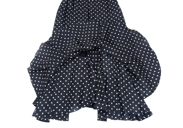 JUNYA WATANABE COMME des GARCONS Cupro Polka Dot Printed Ruffle Skirt K-168572_011