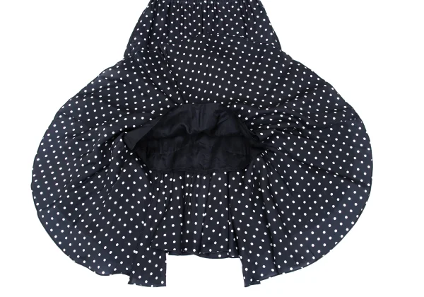 JUNYA WATANABE COMME des GARCONS Cupro Polka Dot Printed Ruffle Skirt K-168572_013