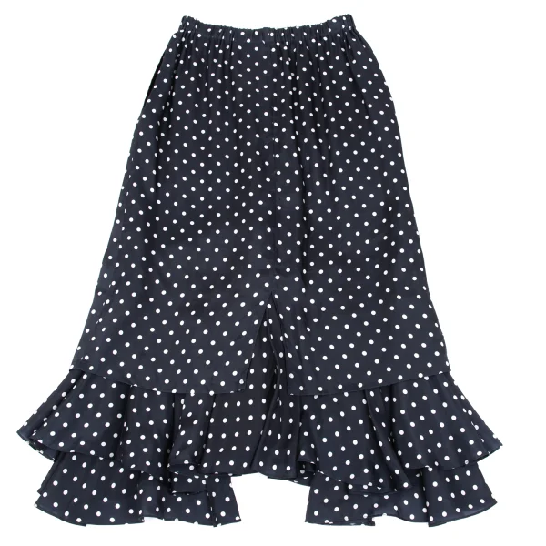 JUNYA WATANABE COMME des GARCONS Cupro Polka Dot Printed Ruffle Skirt K-168572_014
