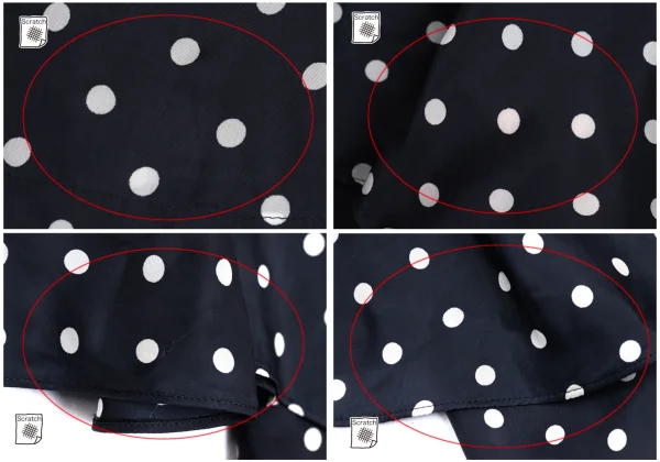 JUNYA WATANABE COMME des GARCONS Cupro Polka Dot Printed Ruffle Skirt K-168572_016