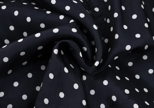 JUNYA WATANABE COMME des GARCONS Cupro Polka Dot Printed Ruffle Skirt K-168572_017