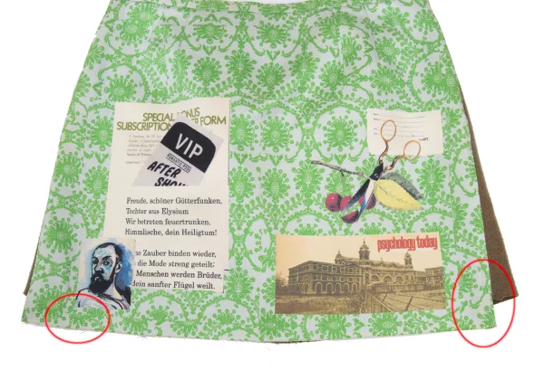 UNDERCOVER Switching Materials Damask Pattern Mini Skirt K-168577_007