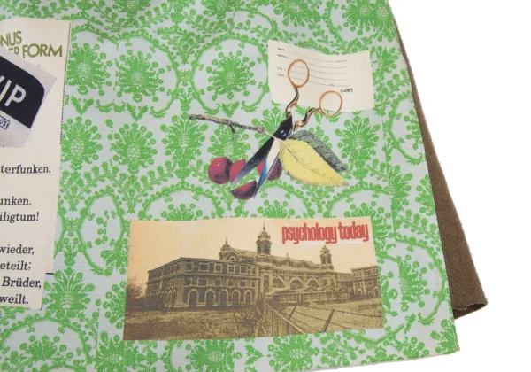 UNDERCOVER Switching Materials Damask Pattern Mini Skirt K-168577_011