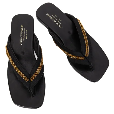 JUNYA WATANABE COMME des GARCONS Double Zip Leather Sandal