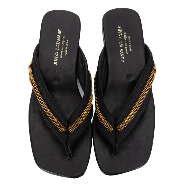 JUNYA WATANABE COMME des GARCONS Double Zip Leather Sandal K-168583_002