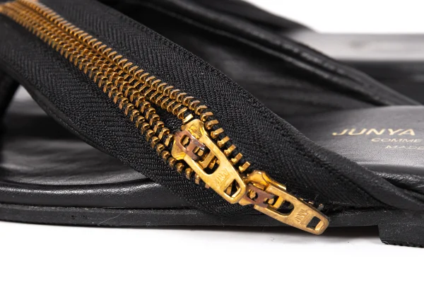 JUNYA WATANABE COMME des GARCONS Double Zip Leather Sandal K-168583_006