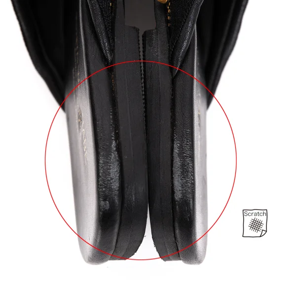 JUNYA WATANABE COMME des GARCONS Double Zip Leather Sandal K-168583_009