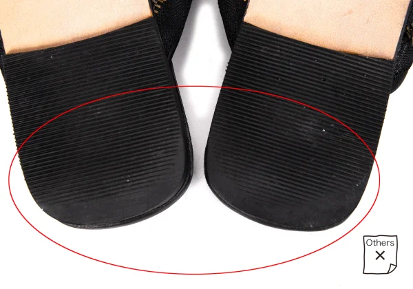 JUNYA WATANABE COMME des GARCONS Double Zip Leather Sandal K-168583_011