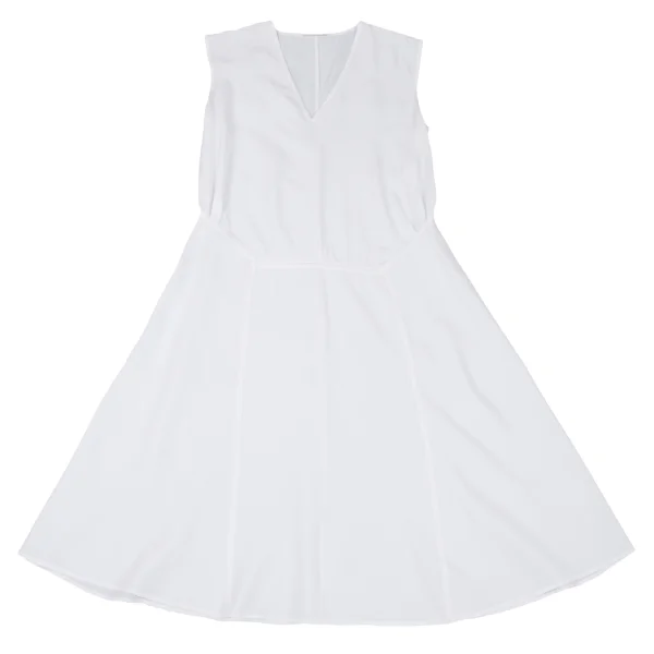 Yohji Yamamoto FEMME Rayon V-neck Sleeveless Dress K-168586_002