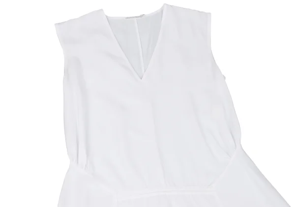 Yohji Yamamoto FEMME Rayon V-neck Sleeveless Dress K-168586_003