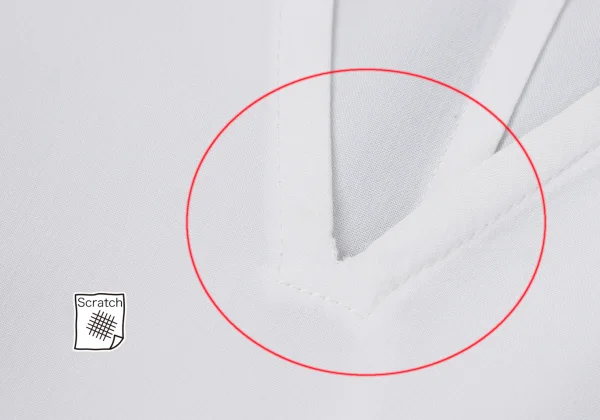 Yohji Yamamoto FEMME Rayon V-neck Sleeveless Dress K-168586_006