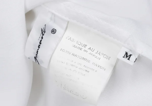 Yohji Yamamoto FEMME Rayon V-neck Sleeveless Dress K-168586_015