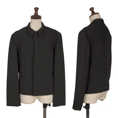 Y's Wool Concealed Button Jacket