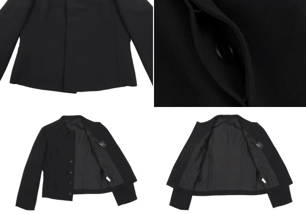Y's Wool Concealed Button Jacket & Concealed Zip Skirt K-168590_006