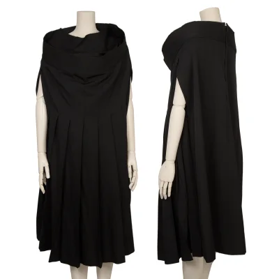 COMME des GARCONS Wool Gaba Pleats Sleeveless Dress