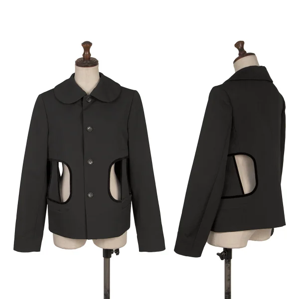 COMME des GARCONS Wool Gaba Cutting Jacket Black S K-168592_001
