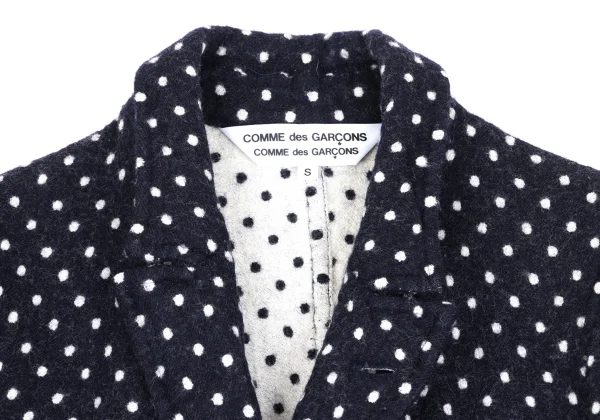 COMME des GARCONS Wool Fulling Dot Jacket K-168594_004