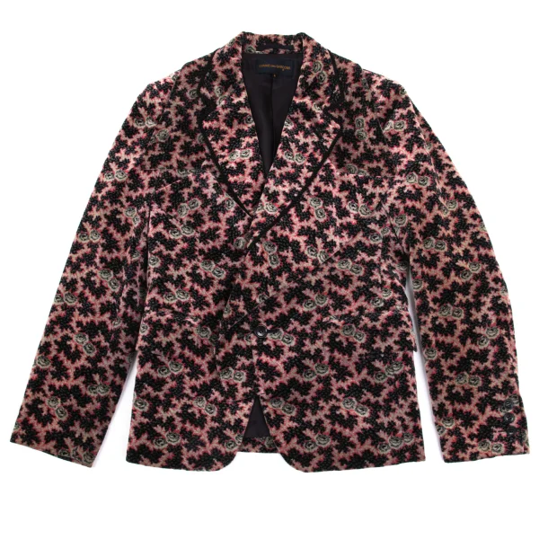 COMME des GARCONS Patterned Rope Piping Lapel Design Jacket K-168595_002