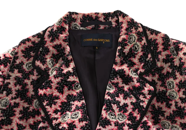 COMME des GARCONS Patterned Rope Piping Lapel Design Jacket K-168595_004