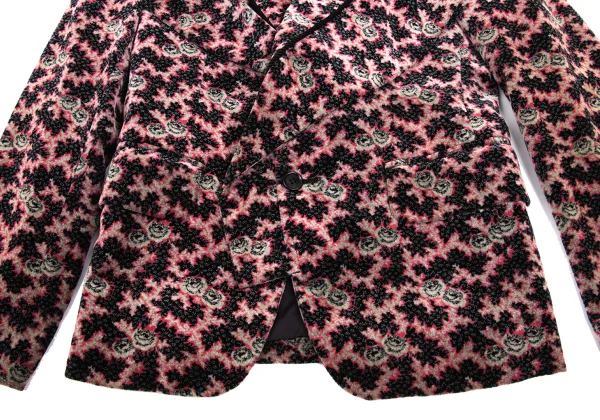 COMME des GARCONS Patterned Rope Piping Lapel Design Jacket K-168595_012