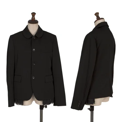 COMME des GARCONS Wool Gaba Frill Inside Jacket