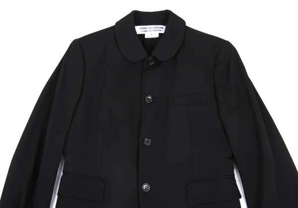 COMME des GARCONS Wool Gaba Frill Inside Jacket K-168596_003