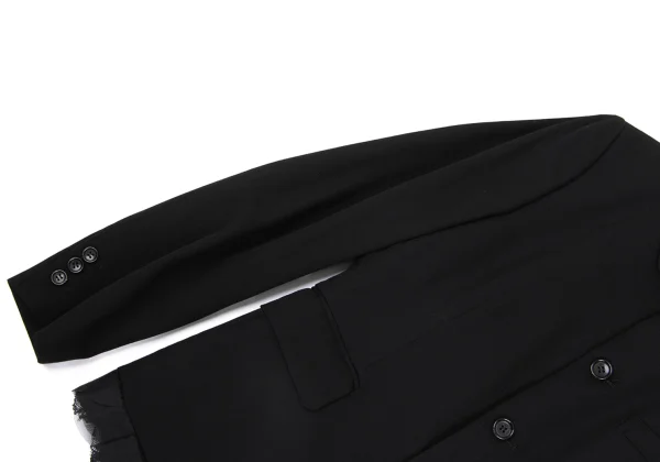 COMME des GARCONS Wool Gaba Frill Inside Jacket K-168596_007