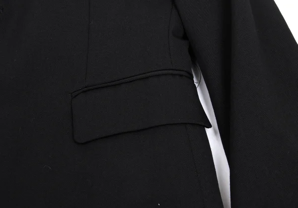 COMME des GARCONS Wool Gaba Frill Inside Jacket K-168596_011