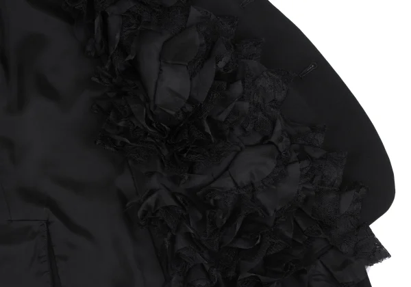 COMME des GARCONS Wool Gaba Frill Inside Jacket K-168596_014