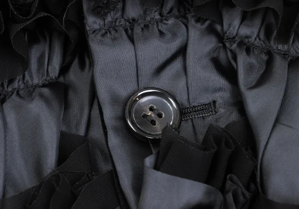 COMME des GARCONS Frill Decorated Velvet Jacket K-168597_013